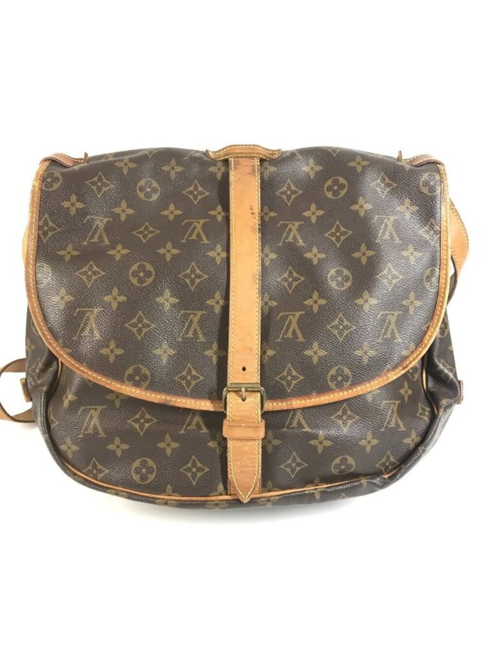 Louis Vuitton Shoulder Bag Saumur 35 Monogram Canvas Brown - Picture 2 of 9